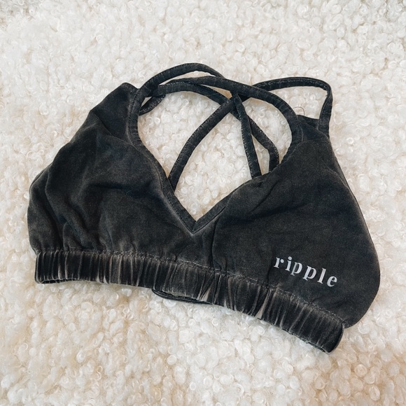 Ripple Yogawear Stonewash Double cross cross bra - Picture 3 of 4